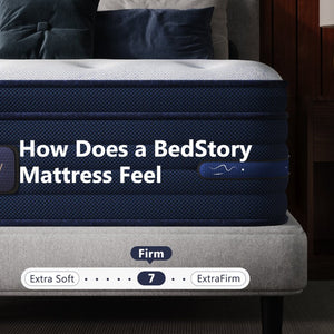 English Elm Bedstory 13 Inch Firm Hybrid Twin Mattress Gel Memory Foam Coils Spinal Relief B2716P525096