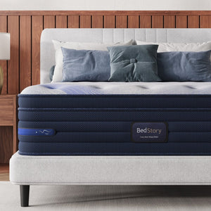 English Elm Bedstory 13 Inch Firm Hybrid Twin Mattress Gel Memory Foam Coils Spinal Relief B2716P525096
