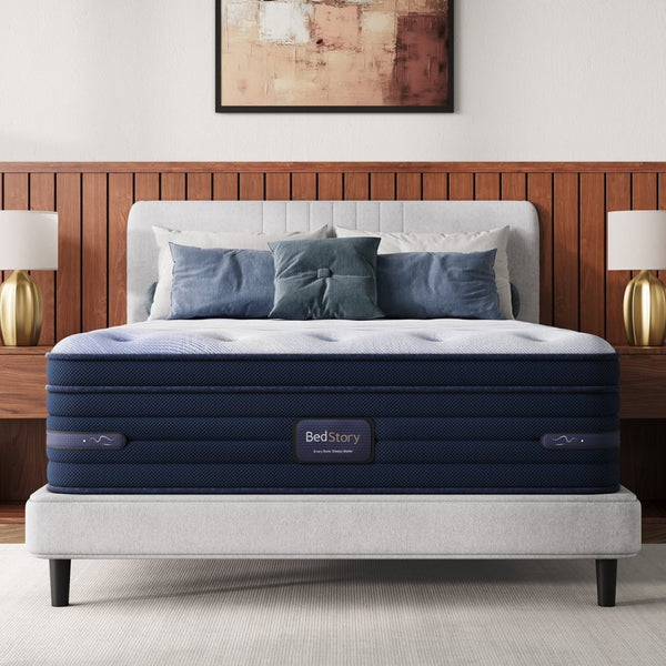 English Elm Bedstory Spine Align Pro Firm Hybrid Twin Mattress with Gel Foam and Airflow Cooling B2716P525530