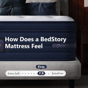 English Elm Bedstory Spine Align Pro Firm Hybrid Twin Mattress with Gel Foam and Airflow Cooling B2716P525530