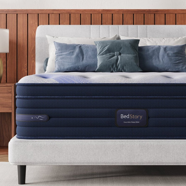 English Elm Bedstory Spine Align Pro Firm Hybrid Twin Mattress with Gel Foam and Airflow Cooling B2716P525530