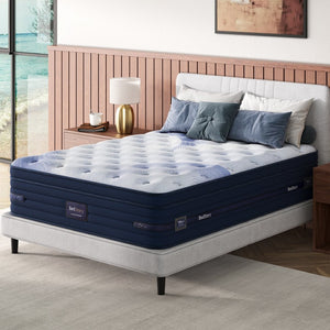 English Elm Bedstory Spine Align Pro Firm Hybrid Twin Mattress with Gel Foam and Airflow Cooling B2716P525530