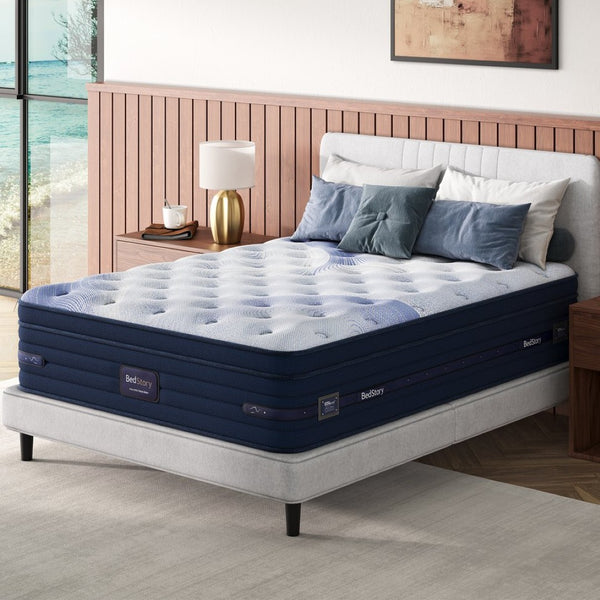 English Elm Bedstory Spine Align Pro Firm Hybrid Twin Mattress with Gel Foam and Airflow Cooling B2716P525530
