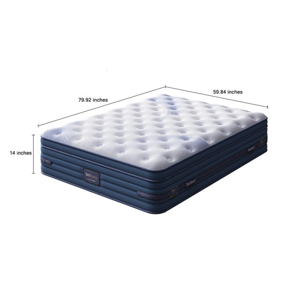 English Elm Bedstory Spine Align Pro Firm Hybrid Mattress Gel Foam Coils Cooling Sleep Queen B2716P525537