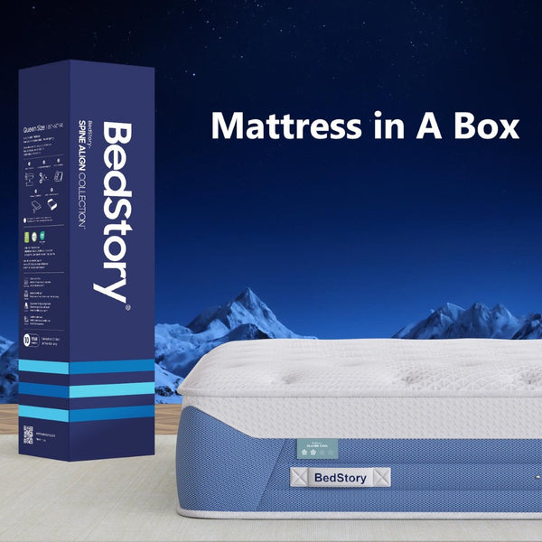 English Elm Bedstory Glacier Cool Hybrid Mattress Twin Plush Knit Cover Airflow Foam Layers B2716P526099