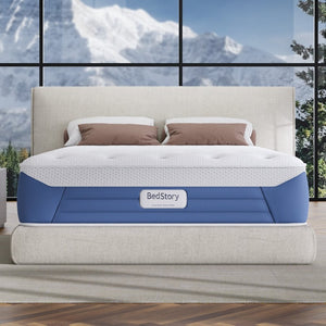 English Elm Bedstory Glacier Cool Pro Plush Hybrid Mattress with Airflow Foam for Hot Sleepers B2716P526135