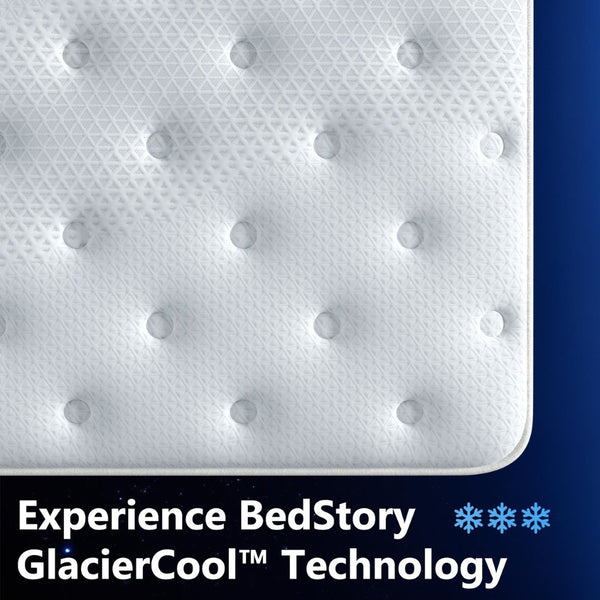 English Elm Bedstory Glacier Cool Pro Plush Hybrid Mattress with Airflow Foam for Hot Sleepers B2716P526135