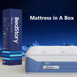 English Elm Bedstory Glacier Cool Pro Plush Hybrid Mattress with Airflow Foam for Hot Sleepers B2716P526135