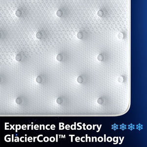 English Elm Bedstory Glacier Cool 14 Inch Plush Hybrid Mattress for Hot Sleepers with Airflow Core B2716P526175