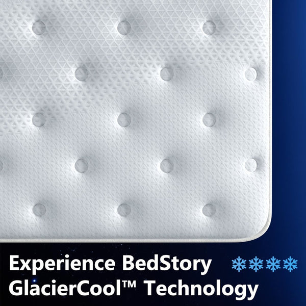 English Elm Bedstory Glacier Cool 14 Inch Plush Hybrid Mattress for Hot Sleepers with Airflow Core B2716P526175