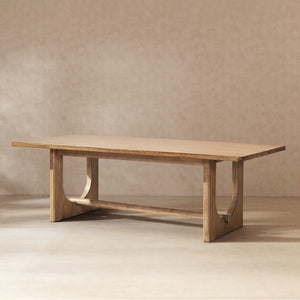 English Elm Turnkey Reclaimed Pine Farmhouse Dining Table Seats Ten with Sculptural Base B2719P509069