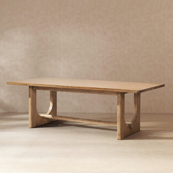 English Elm Turnkey Reclaimed Pine Farmhouse Dining Table Seats Ten with Sculptural Base B2719P509069