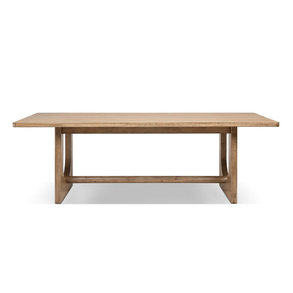 English Elm Turnkey Reclaimed Pine Farmhouse Dining Table Seats Ten with Sculptural Base B2719P509069