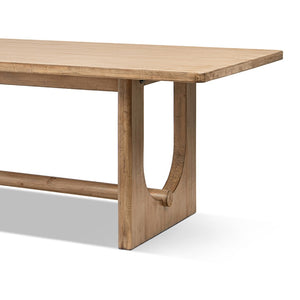 English Elm Turnkey Reclaimed Pine Farmhouse Dining Table Seats Ten with Sculptural Base B2719P509069