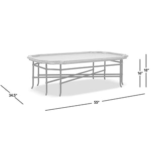 English Elm Foundry Reclaimed Pine Tray Top Coffee Table with Iron Base for Large Living Rooms B2719P509070
