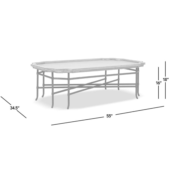 English Elm Foundry Reclaimed Pine Tray Top Coffee Table with Iron Base for Large Living Rooms B2719P509070