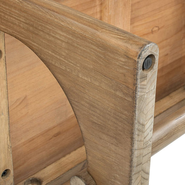 English Elm Turnkey Reclaimed Pine Trestle Coffee Table Rustic Farmhouse Living Room Centerpiece B2719P509071