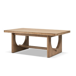 English Elm Turnkey Reclaimed Pine Trestle Coffee Table Rustic Farmhouse Living Room Centerpiece B2719P509071
