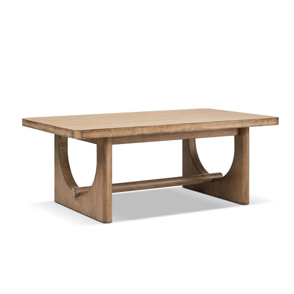 English Elm Turnkey Reclaimed Pine Trestle Coffee Table Rustic Farmhouse Living Room Centerpiece B2719P509071