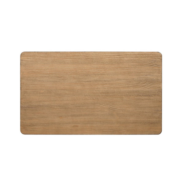 English Elm Turnkey Reclaimed Pine Trestle Coffee Table Rustic Farmhouse Living Room Centerpiece B2719P509071