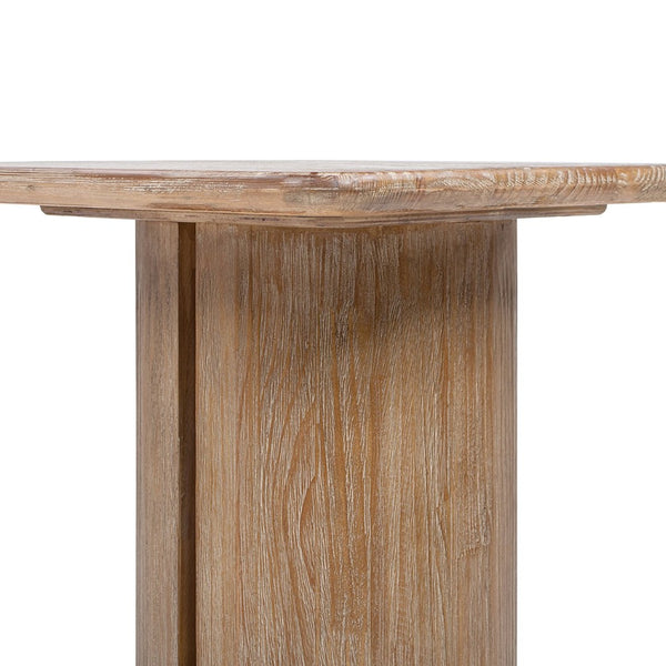 English Elm Sonoma Reclaimed Pine Pedestal End Table Rustic Organic Square Top for Living Room B2719P509072
