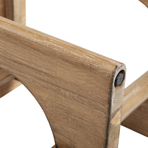 English Elm Turnkey Reclaimed Pine Square Side Table Trestle Base Rustic Organic Living Room Accent B2719P509073