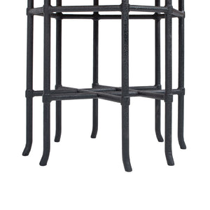 English Elm Foundry Reclaimed Pine Tray Top Side Table with Iron Base for Rustic Living Spaces B2719P509074