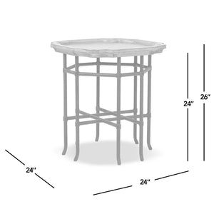 English Elm Foundry Reclaimed Pine Tray Top Side Table with Iron Base for Rustic Living Spaces B2719P509074
