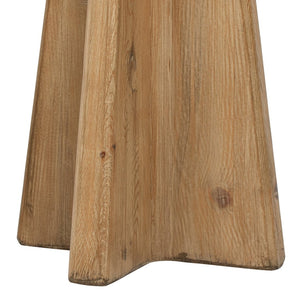 English Elm Clarence Reclaimed Pine Pedestal End Table Rustic Organic Accent for Living Room B2719P509075
