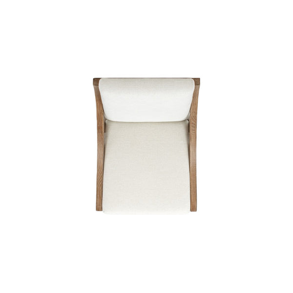 English Elm Lennox Reclaimed Pine High-back Arm Dining Chairs Chenille Upholstered Set of 2 B2719P509077