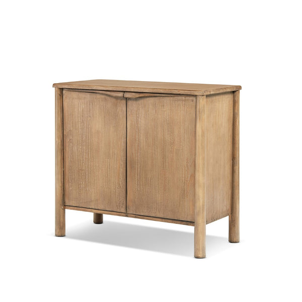 English Elm Nolan Reclaimed Pine Two Door Storage Cabinet Rustic Accent for Entryway or Living Room B2719P509079