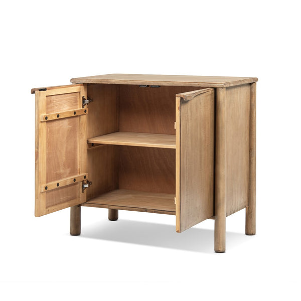 English Elm Nolan Reclaimed Pine Two Door Storage Cabinet Rustic Accent for Entryway or Living Room B2719P509079