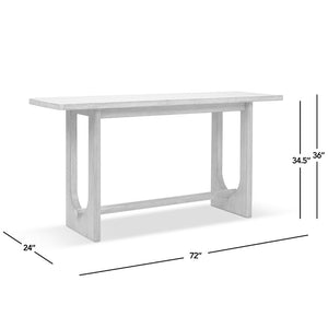 English Elm Turnkey Reclaimed Pine Trestle Console Table Rustic 72 Inch Entryway Sofa Accent B2719P509080