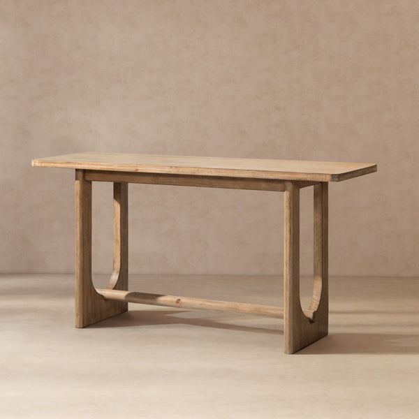 English Elm Turnkey Reclaimed Pine Trestle Console Table Rustic 72 Inch Entryway Sofa Accent B2719P509080