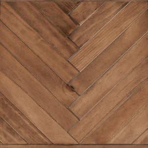 English Elm Chantel Reclaimed Wood End Table Herringbone Top Hand Distressed Rustic Modern Accent B2723P240970