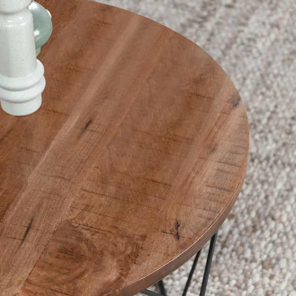 English Elm Sylmar Square Coffee Table Solid Wood Distressed Top Geometric Base Living Room B2723P240974