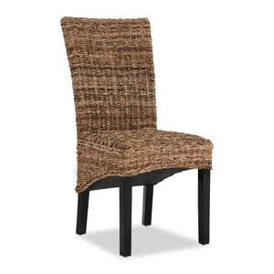 English Elm Kirana Handcrafted Solid Hardwood Dining Chair Set Artisan Built for Coastal Cottage Rooms B2723P240977