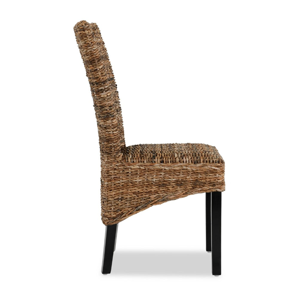 English Elm Kirana Handcrafted Solid Hardwood Dining Chair Set Artisan Built for Coastal Cottage Rooms B2723P240977