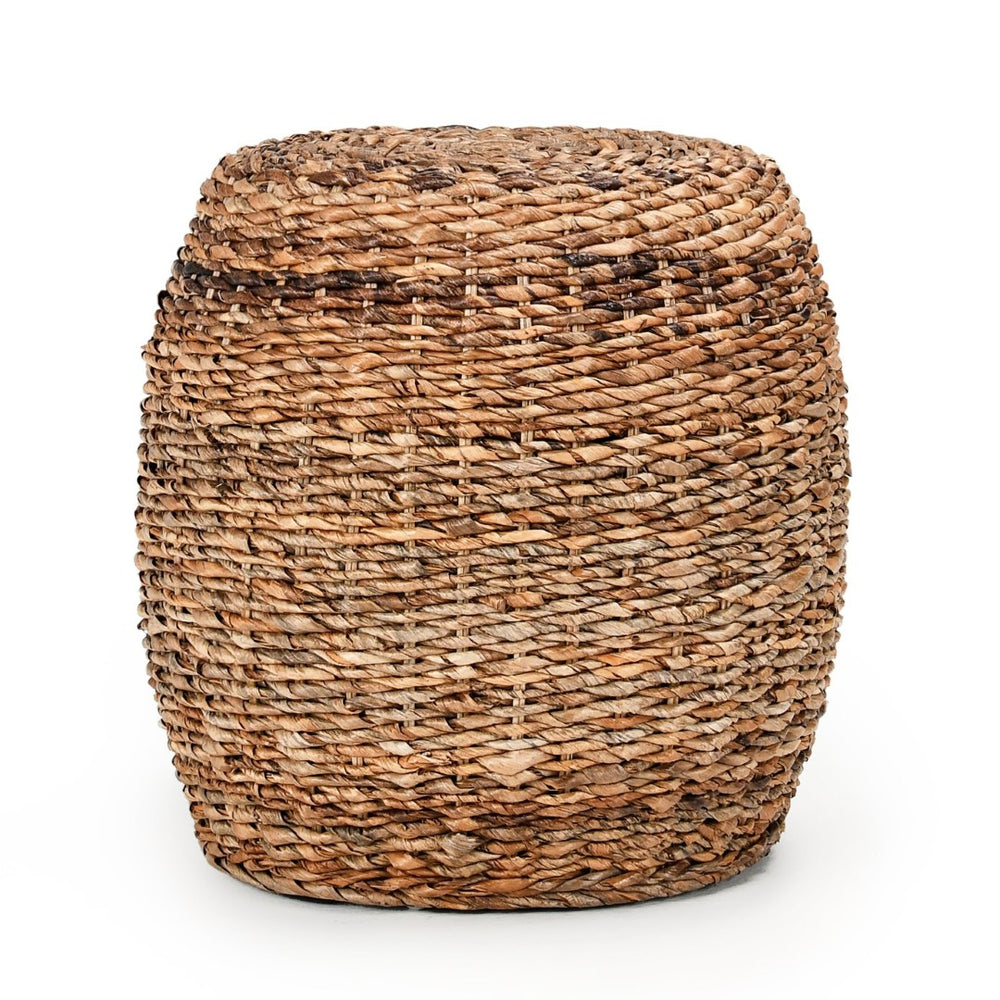 English Elm Nido Handwoven Natural Round End Table Artisan Accent for Coastal Cottage Living B2723P241338