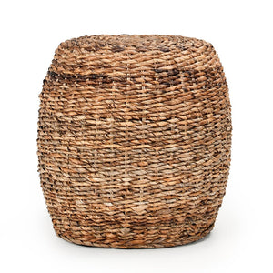 English Elm Nido Handwoven Natural Round End Table Artisan Accent for Coastal Cottage Living B2723P241338