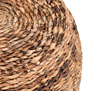 English Elm Nido Handwoven Natural Round End Table Artisan Accent for Coastal Cottage Living B2723P241338