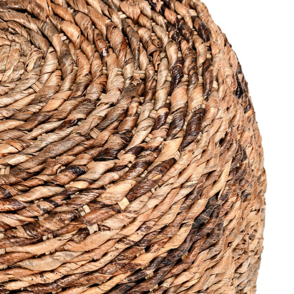 English Elm Nido Handwoven Natural Round End Table Artisan Accent for Coastal Cottage Living B2723P241338