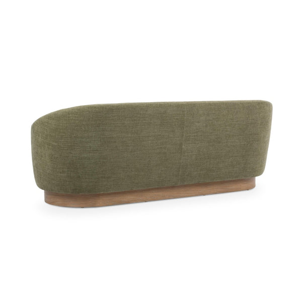 English Elm Myra Sculptural Three Seat Sofa with Oak Base and Polyester Fabric for Modern Living B2723P461926