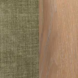 English Elm Myra Sculptural Three Seat Sofa with Oak Base and Polyester Fabric for Modern Living B2723P461926