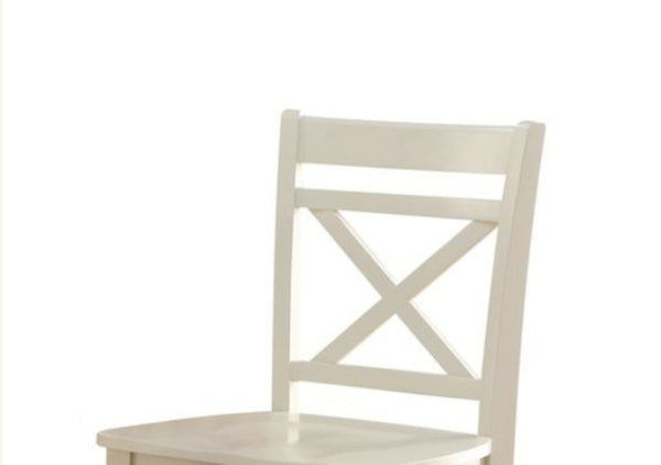 English Elm Tartys Farmhouse Counter Height Dining Chairs with X-back Wood Frame Set of 2 B2726P269035