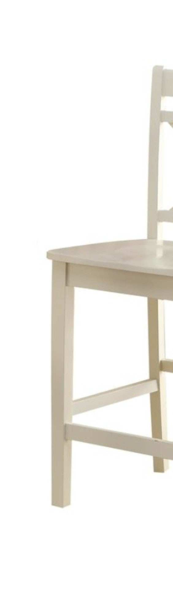 English Elm Tartys Farmhouse Counter Height Dining Chairs with X-back Wood Frame Set of 2 B2726P269035