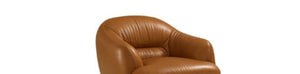 English Elm Leonia Italian Genuine Leather Loveseat Tailored Tight Back Cognac Living Room Seat B2726P285350