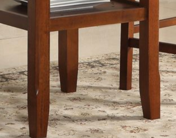 English Elm Tartys Drop Leaf Counter Height Dining Table with Stemware Rack for Kitchen Nooks Cherry B2726P286283