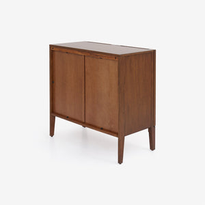 English Elm Lois Mahogany Two Door Storage Cabinet for Modern Living Room or Home Office B2726P510876