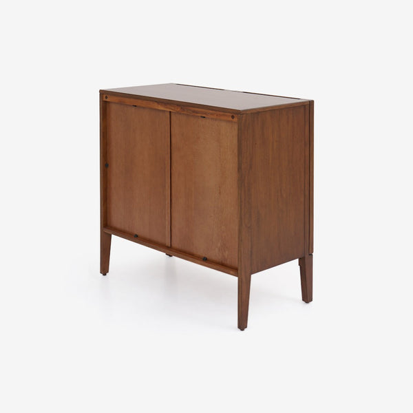 English Elm Lois Mahogany Two Door Storage Cabinet for Modern Living Room or Home Office B2726P510876